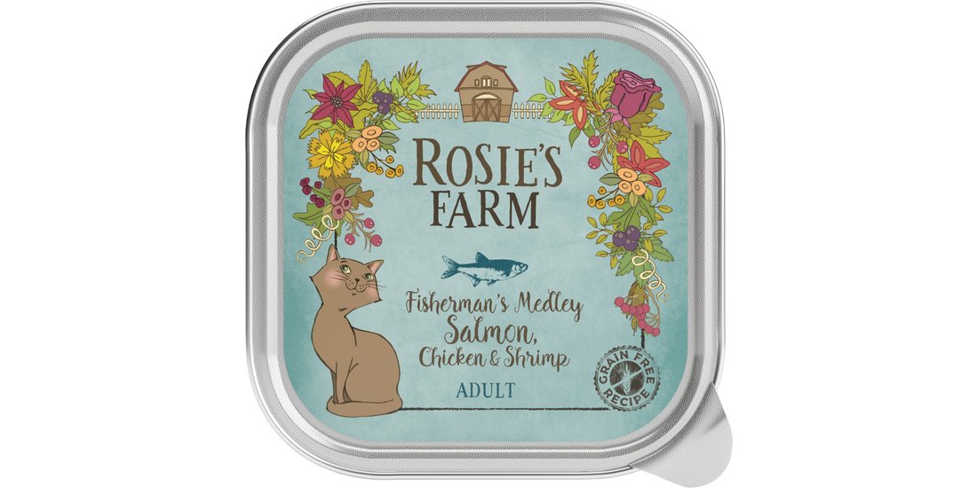 Rosie’s Farm Adult 32 x 100 g umido per gatti…