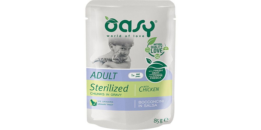 Oasy Adult Sterilised Bocconcini in Salsa Buste…