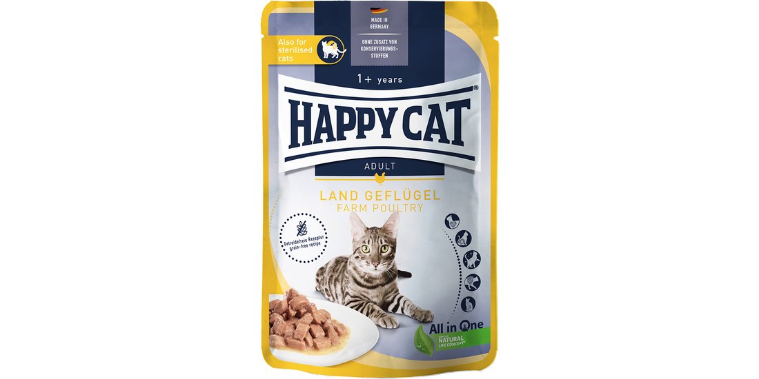 Happy Cat Buste Meat in Sauce 12 x 85 g Umido…