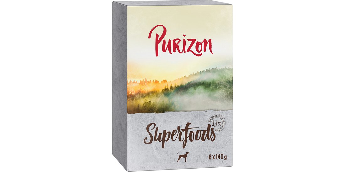 Purizon Superfoods 6 x 140 g – Mix: 2x Pollo …