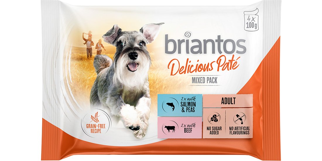 Briantos in buste 4 x 100 g Pacco misto Umido…