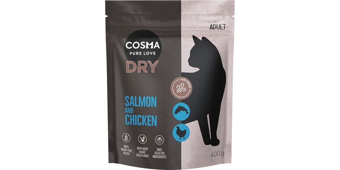 Cosma Air-Dried Salmone & Pollo Crocchette per…