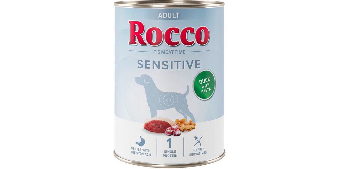 Rocco Sensitive 6 x 400 g – Anatra con Pasta – …