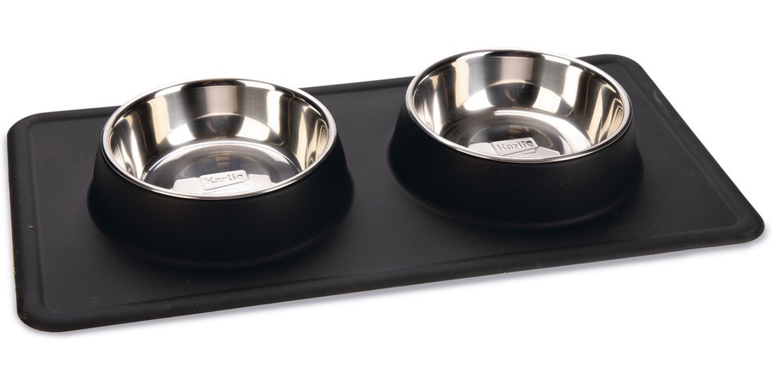 Doppia ciotola Karlie Diner Set Dex con supporto…
