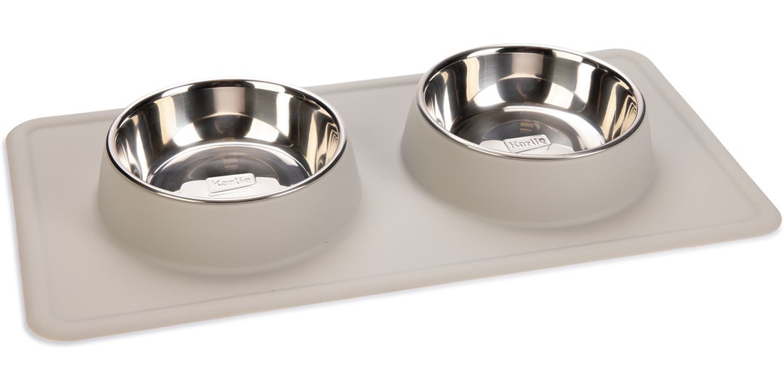 Doppia ciotola Karlie Diner Set Dex con supporto…