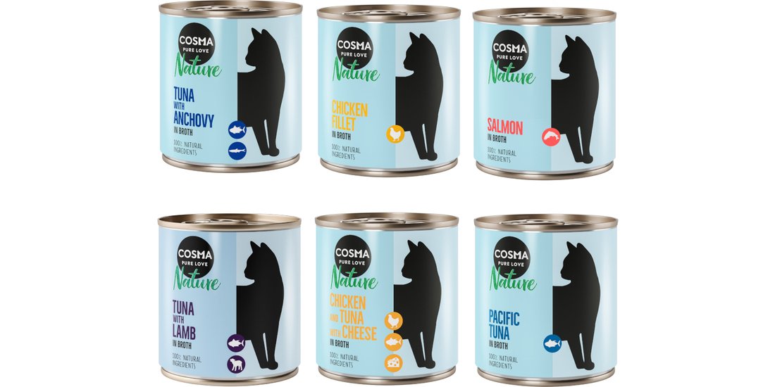Cosma Nature 24 x 280 g Alimento umido per gatti…