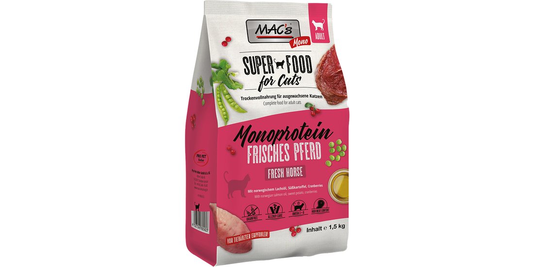 MAC’s Superfood for Cats Adult Monoprotein Cavallo…