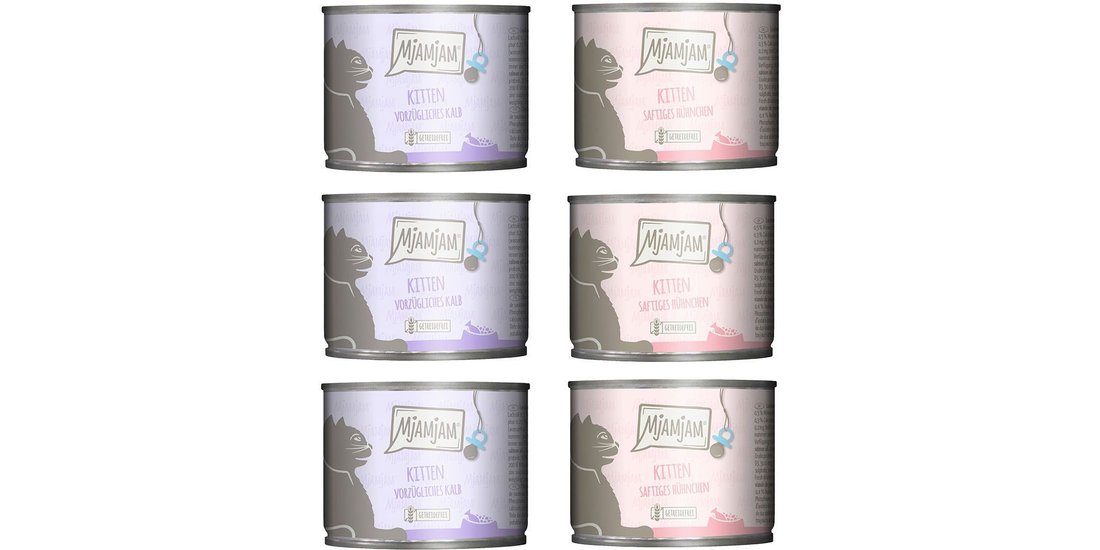 Set prova! MjAMjAM Kitten 6 x 200 g umido gatto…