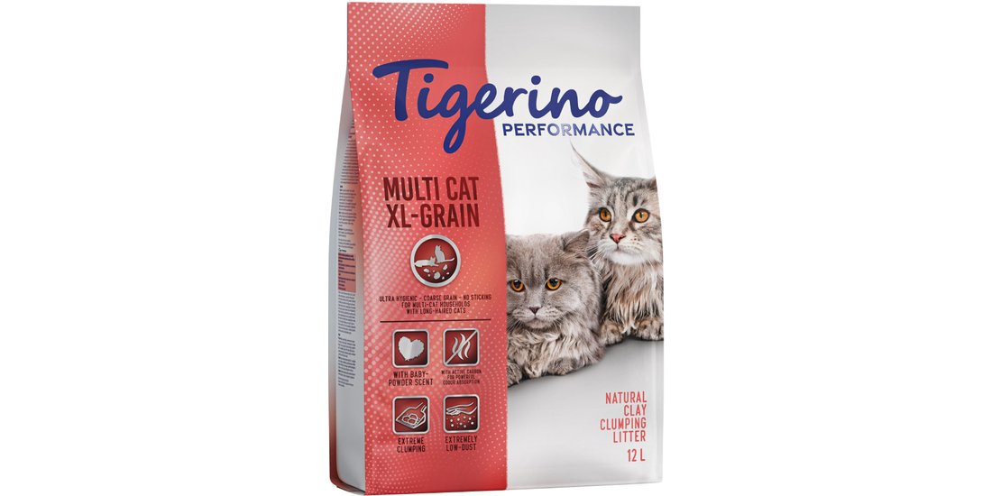 Lettiera Tigerino Performance Multi Cat XL-Grain…