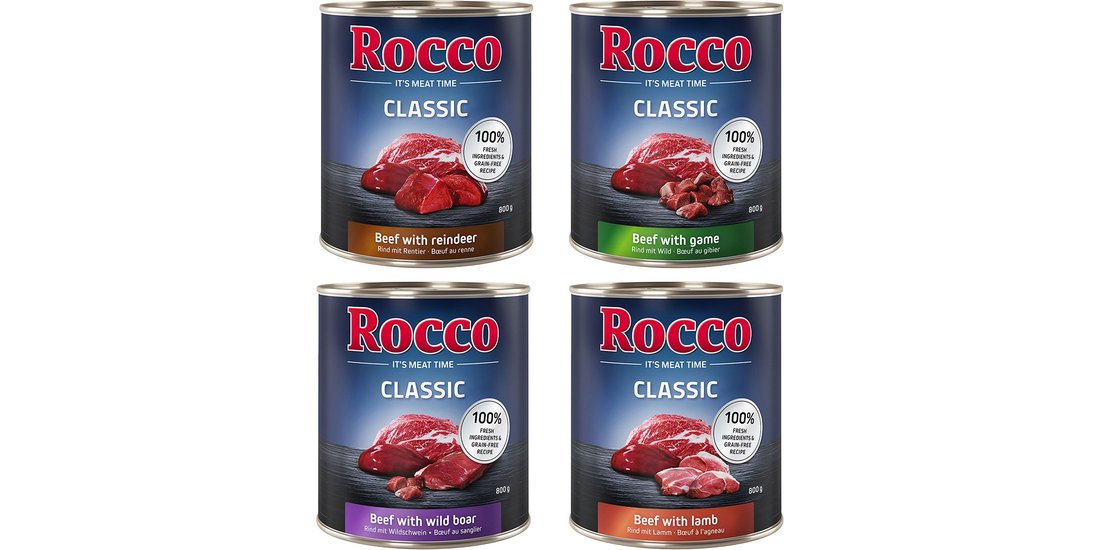 Rocco Classic 24 x 800 g – Mix 7: Manzo con Agnello…
