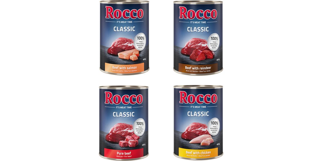 Rocco Classic 24 x 400 g Alimento umido per cani…