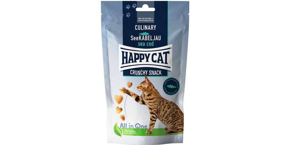 Happy Cat Culinary Crunchy Merluzzo Snack per…