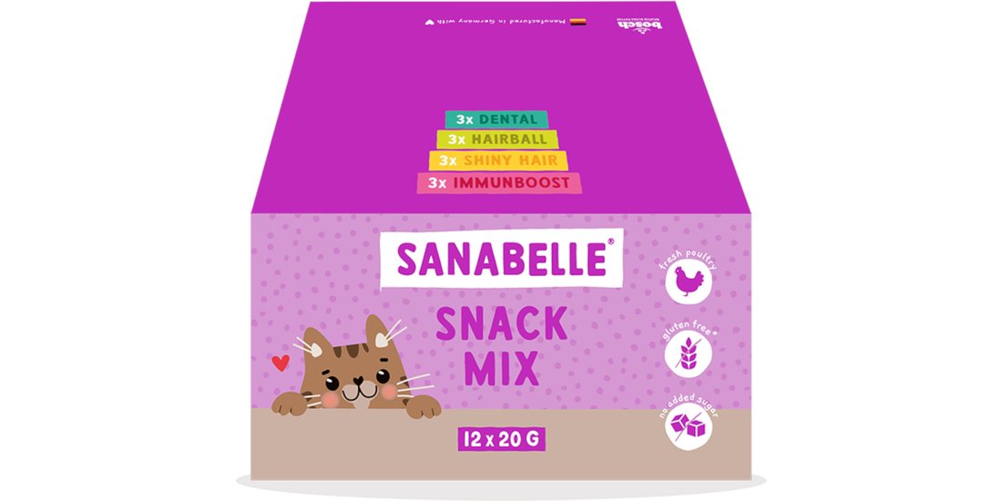 Sanabelle Snack Mix 4 varianti per gatti – 12…