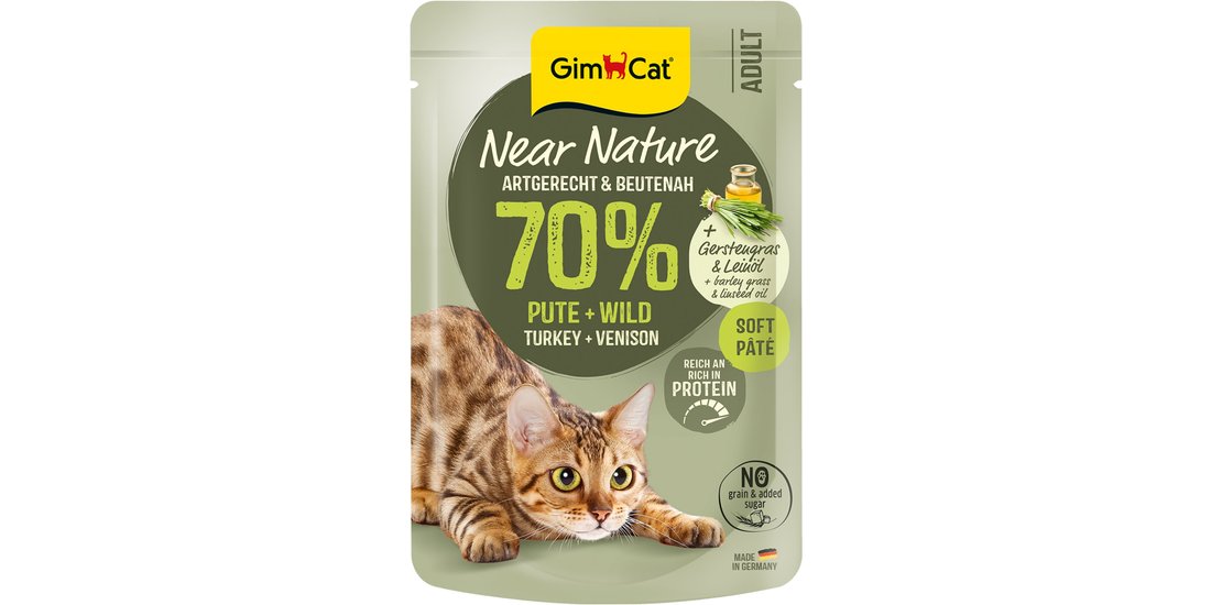 GimCat Near Nature 16 x 85 g – Tacchino & Selvaggina…