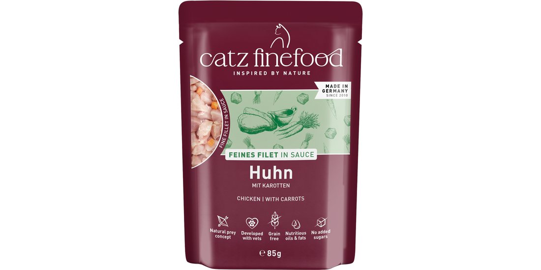 catz finefood Fillets 32 x 85 g – Pollo con Carota…