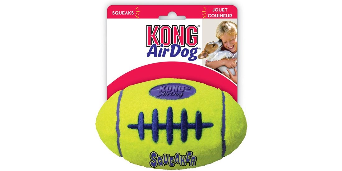 KONG Football Tennis con Squeak – L: 19 cm x …