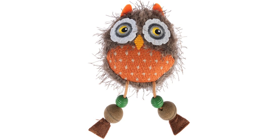 Gioco per gatti TIAKI Happy Owl con catnip – …