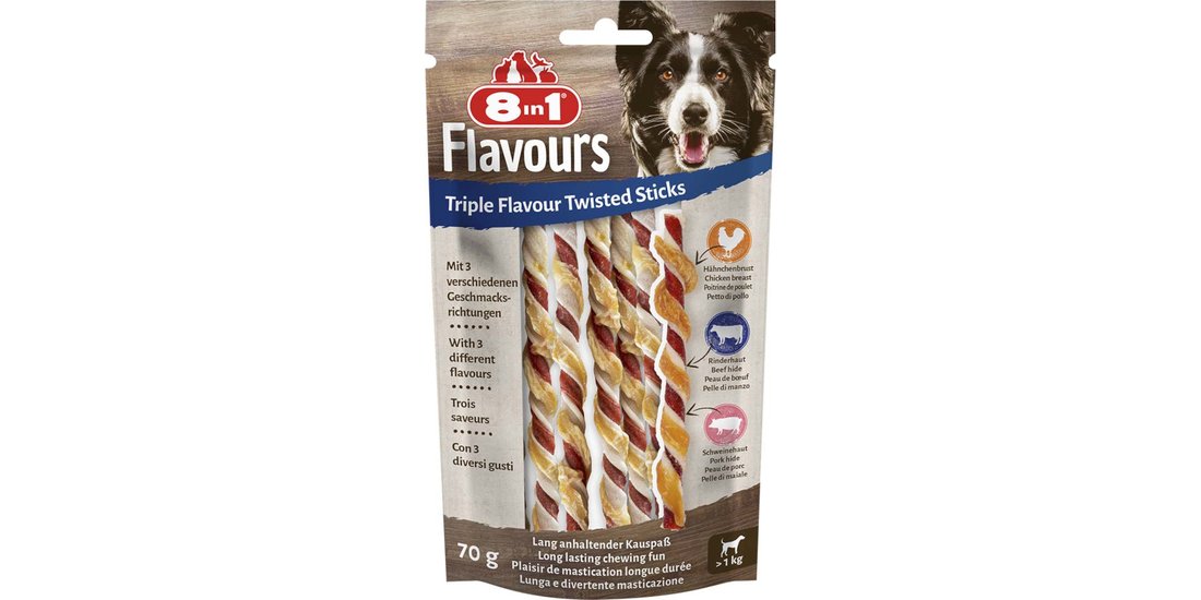 8in1 Triple Flavour Twisted Bastoncini da masticare…