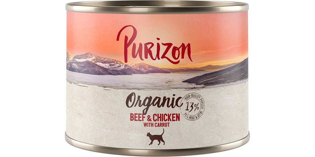 Purizon Organic 6 x 200 g – Manzo e Pollo con…