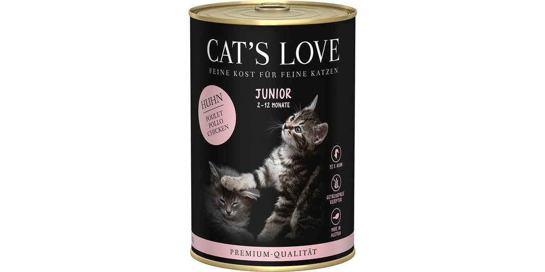 Cat’s Love 6 x 400 g Umido per gatto – Junior…