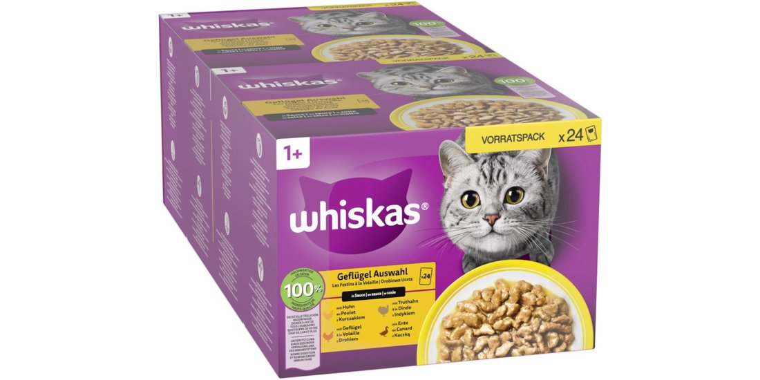 Whiskas 1+ buste 48 x 85 g Alimento umido per…