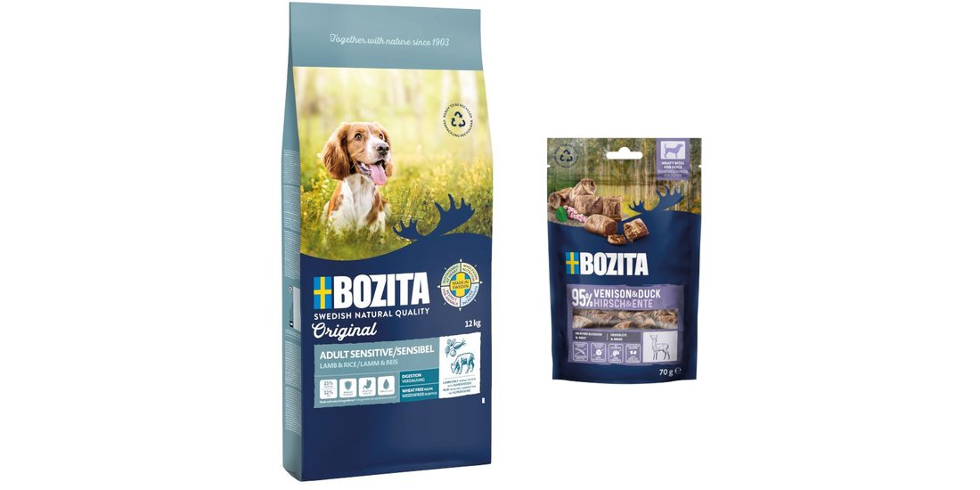 12 kg Bozita Original + 2 x 70 g Meaty Bites …