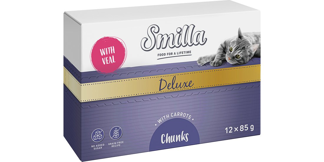 Smilla Deluxe Bocconcini 48 x 85 g umido per …