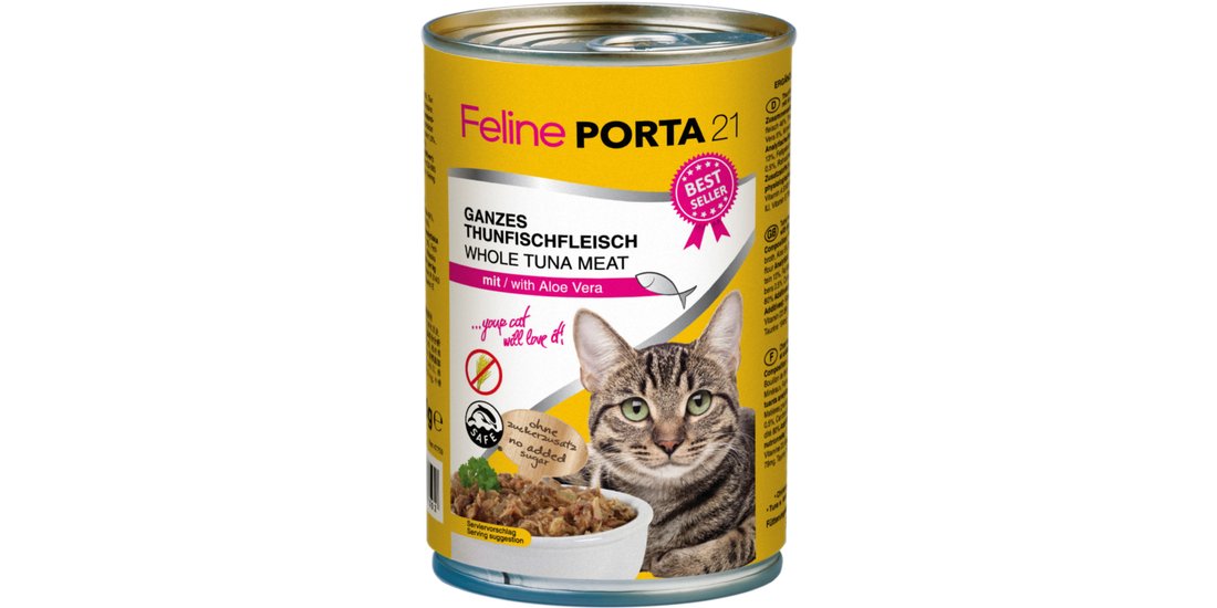 Feline Porta 21 12 x 400 g – Tonno con Aloe