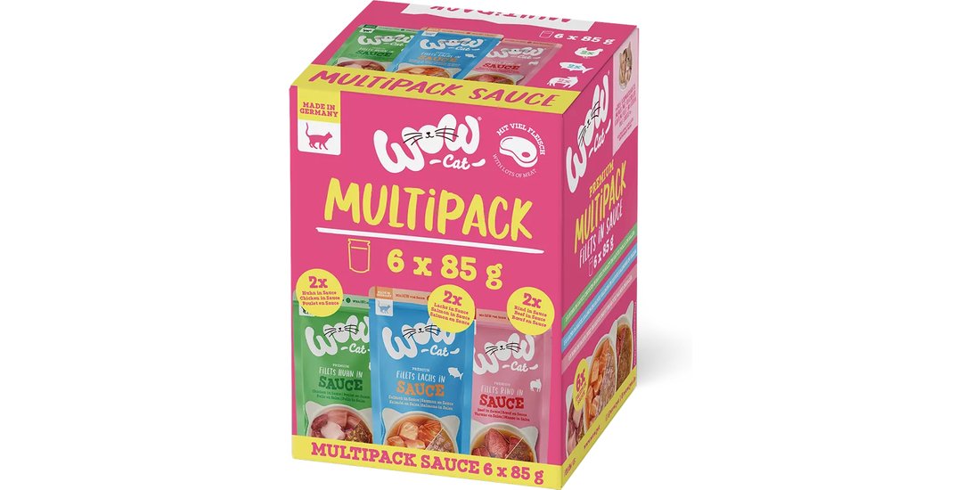 WOW Filetti in salsa 24 x 85 g Pacco misto Umido…