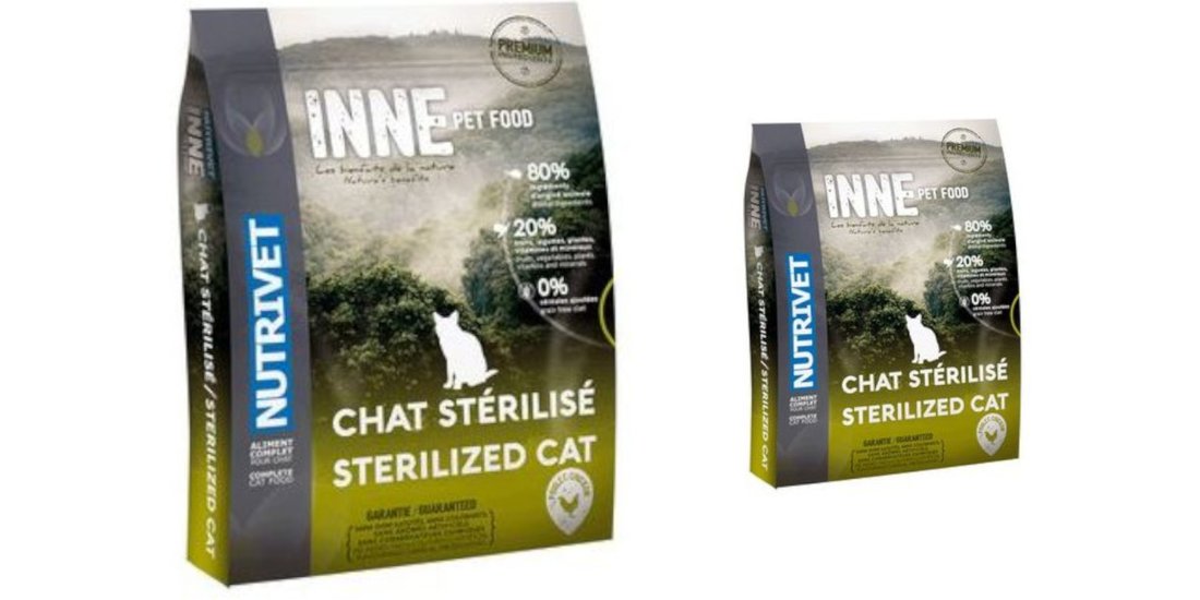 6 kg + 15 kg gratis! 75 kg Nutrivet Inne Sterilised…