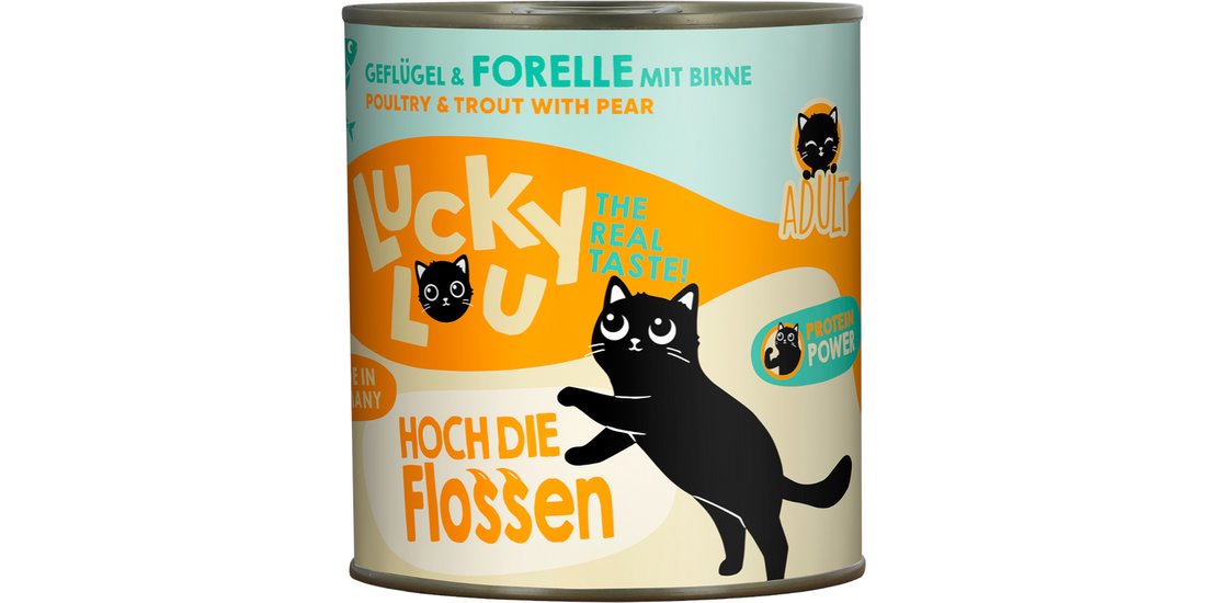 Lucky Lou Adult 6 x 800 g umido gatto – Pollame…