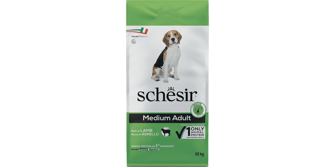 Schesir Dog Medium Adult con Agnello – 12 kg
