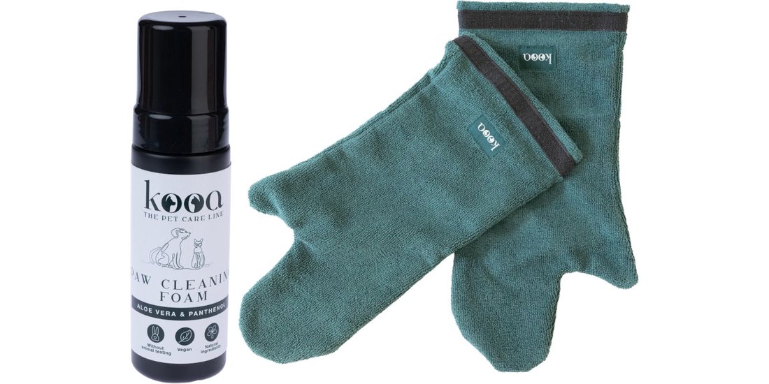 kooa Schiuma detergente per zampe – Set convenienza…