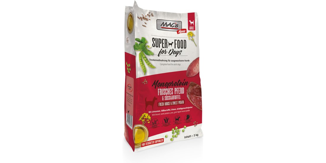 MAC’s Mono Cavallo Crocchette per cani – 3 kg