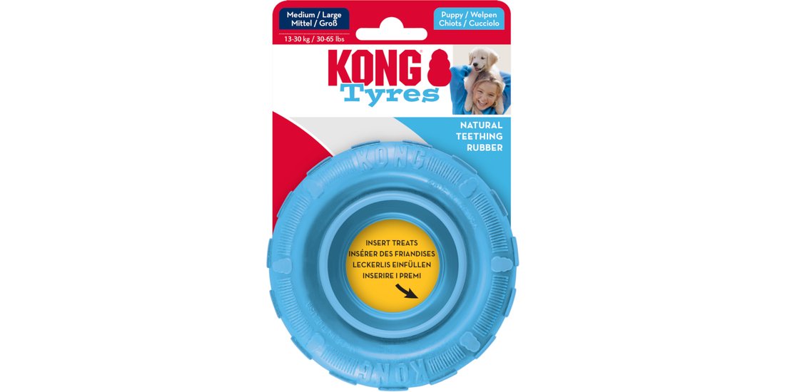 KONG Puppy Tires gioco per cani – Taglia M/L: …