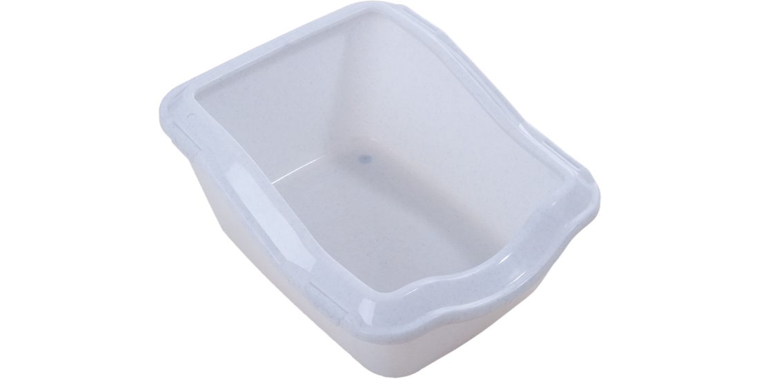 Cassetta igienica Cleany Cat con bordo – bianco…