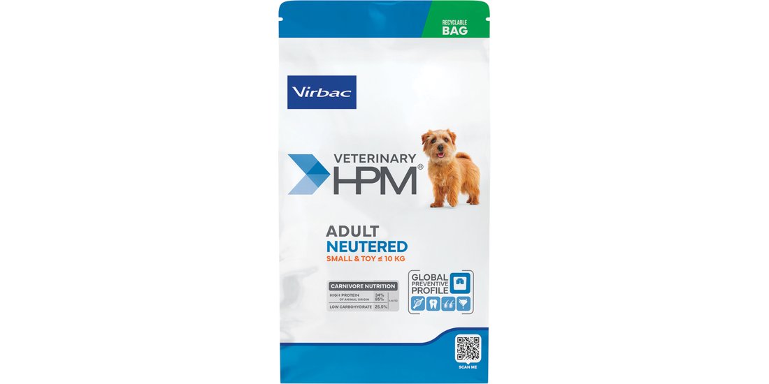 Virbac Veterinary HPM Adult Dog Neutered Small…