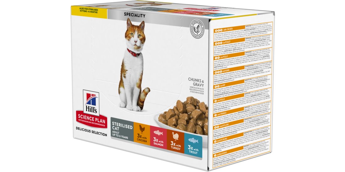 Hill’s Science Plan Adult Sterilised Pacco misto…