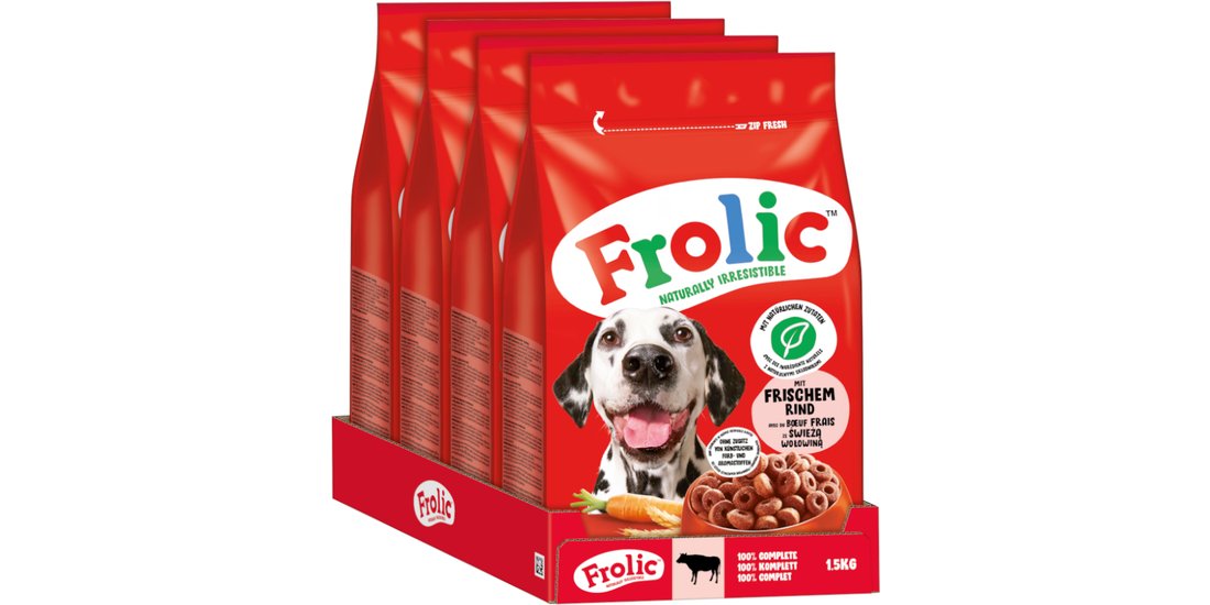 Frolic con Manzo carote e cereali Crocchette …
