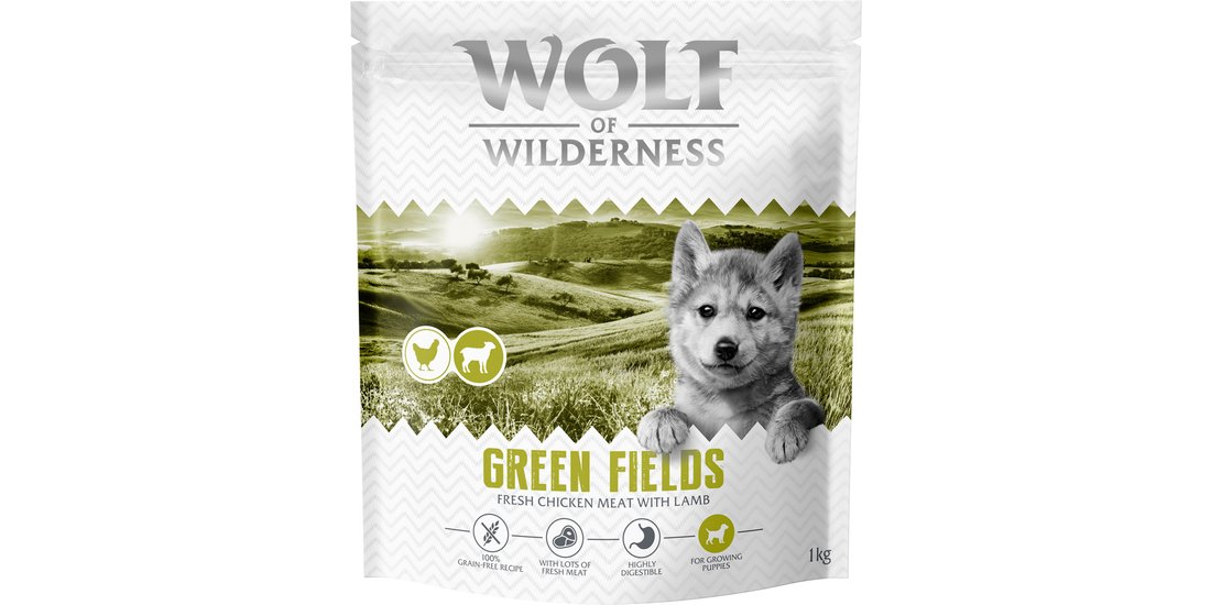 Wolf of Wilderness Junior “Green Fields” – Agnello…