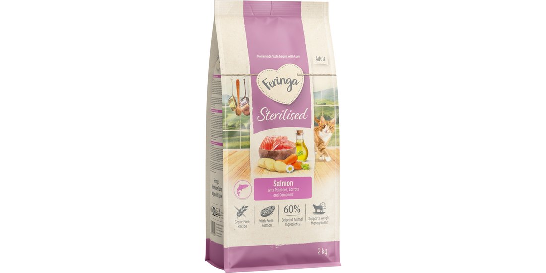 Feringa Adult Sterilised Salmone – 2 kg – NUOVO…