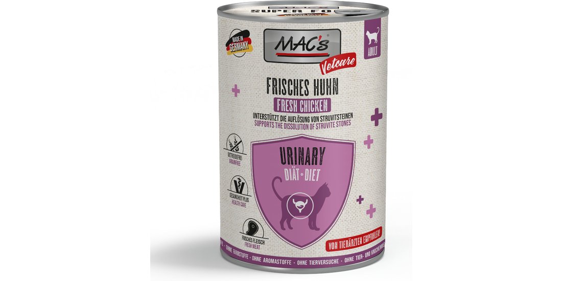 MAC’s CAT Vetcare Urinary 6 x 400 g – Manzo e…