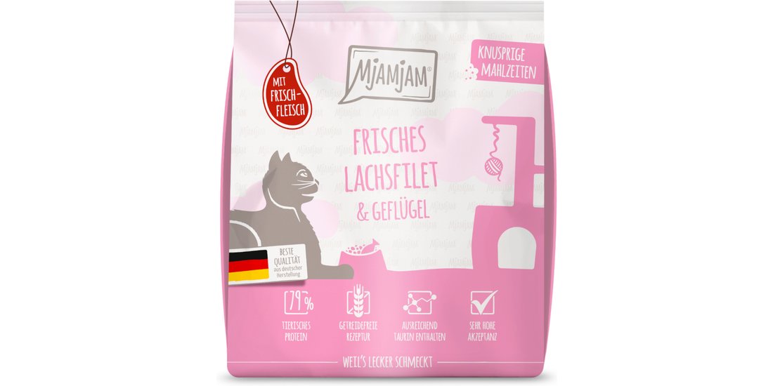 MjAMjAM Croccanti Pasti Salmone & Pollame – 300…