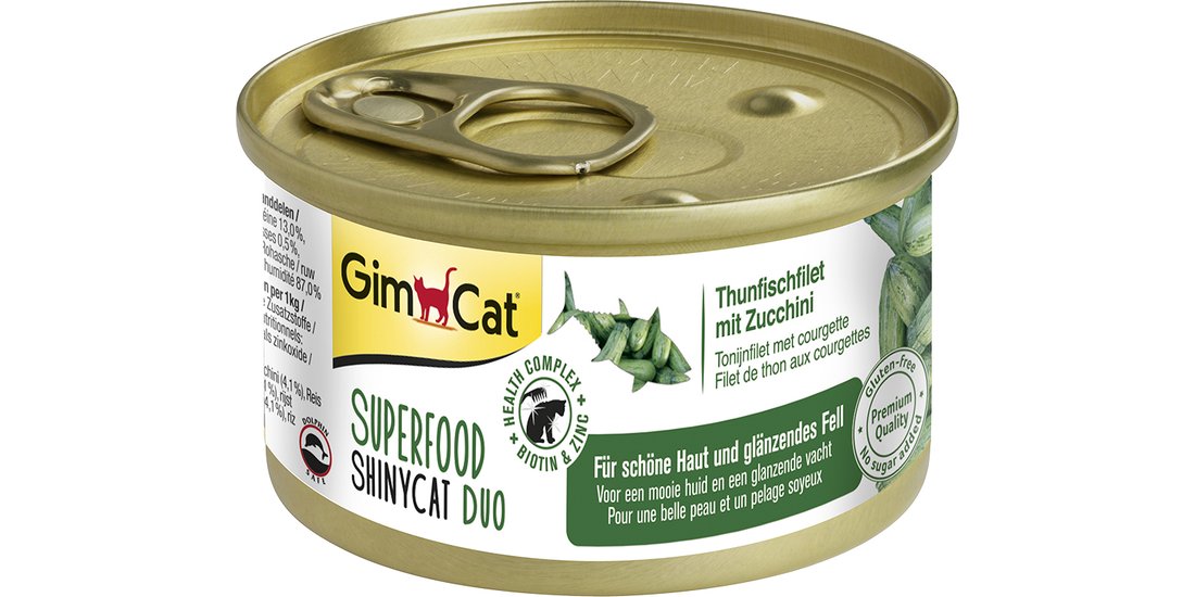 GimCat Superfood ShinyCat Duo 12 x 70 g Alimento…