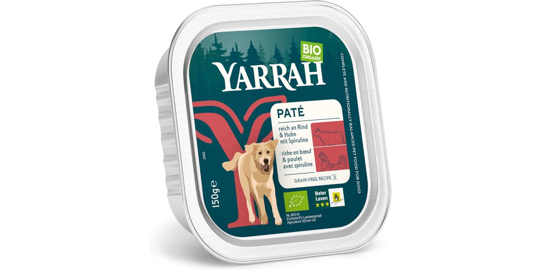 Yarrah Bio Vaschette 36 x 150 g – Paté di Manzo…