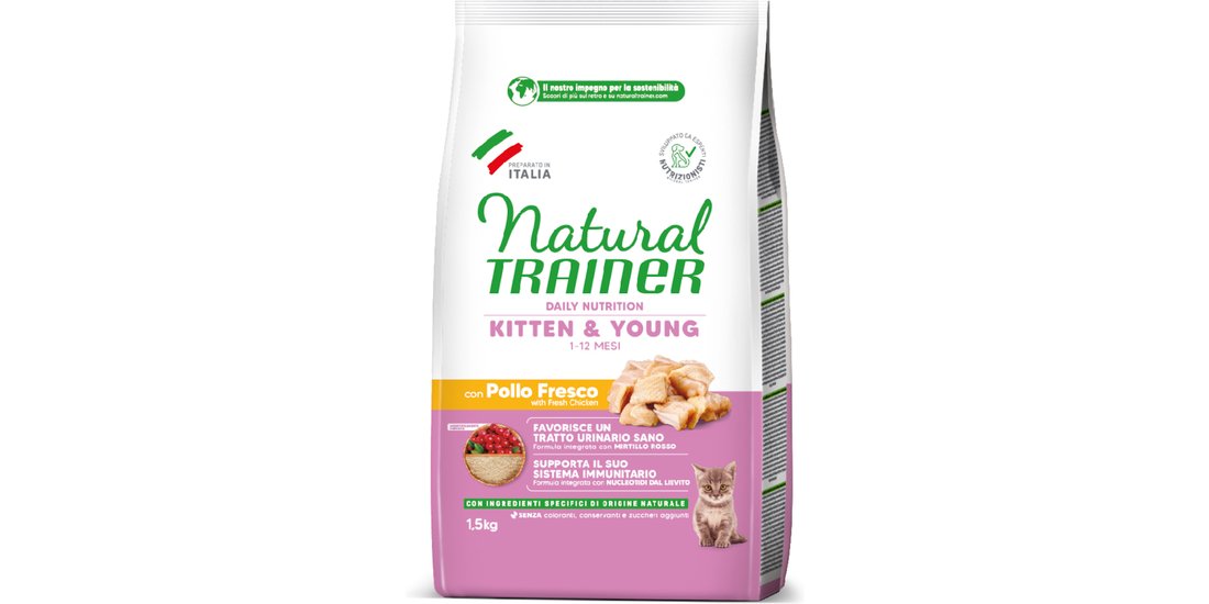 Natural Trainer Kitten Pollo Crocchette gatto…