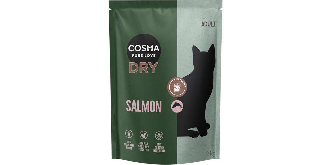 Cosma Extruded Salmone Crocchette gatto – 2 kg…
