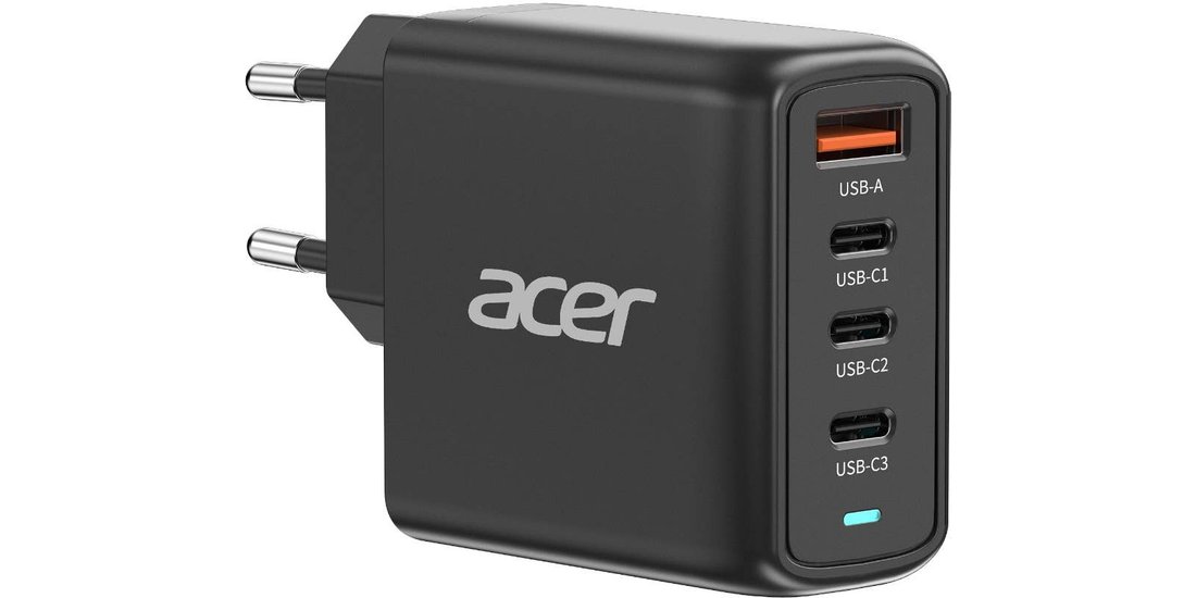 Caricatore GaN PD 100W Acer, Porte USB: 3C+1A…