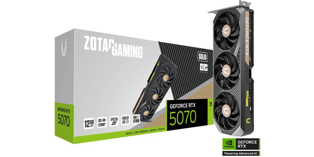 Scheda Grafica Zotac GeForce 5070 SOLID OC 12GB…