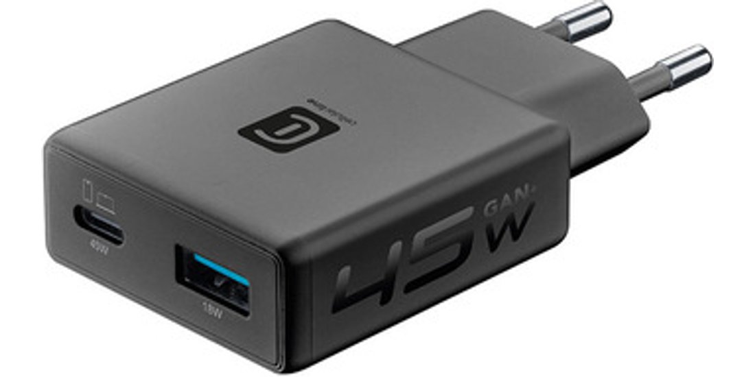Cellularline CHARGER POWER LITE 45W SLIM DUAL…